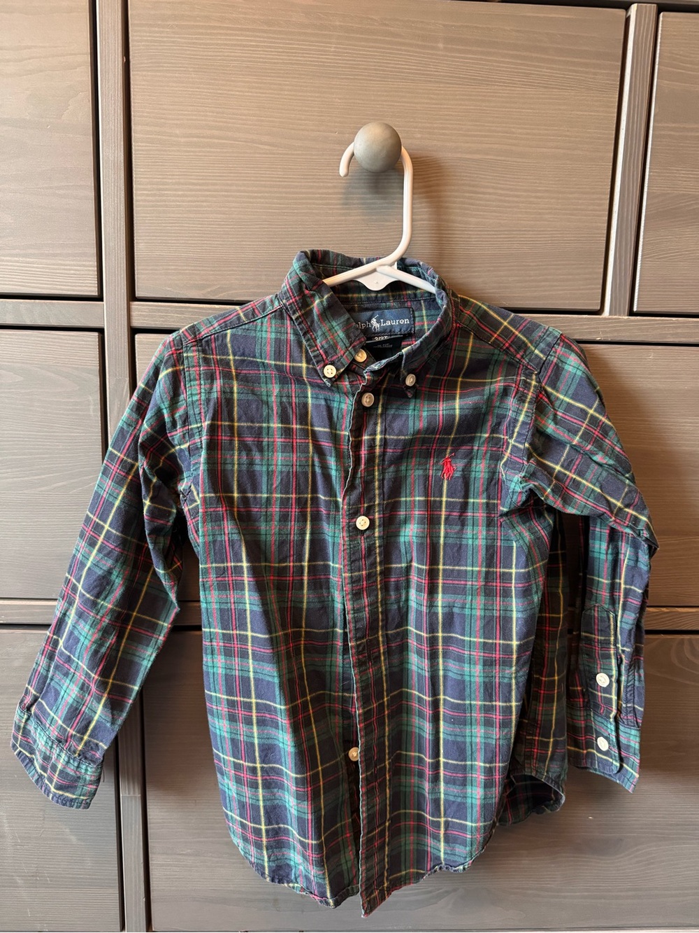 Polo by Ralph Lauren Dark Green Plaid Button-Down Shirt